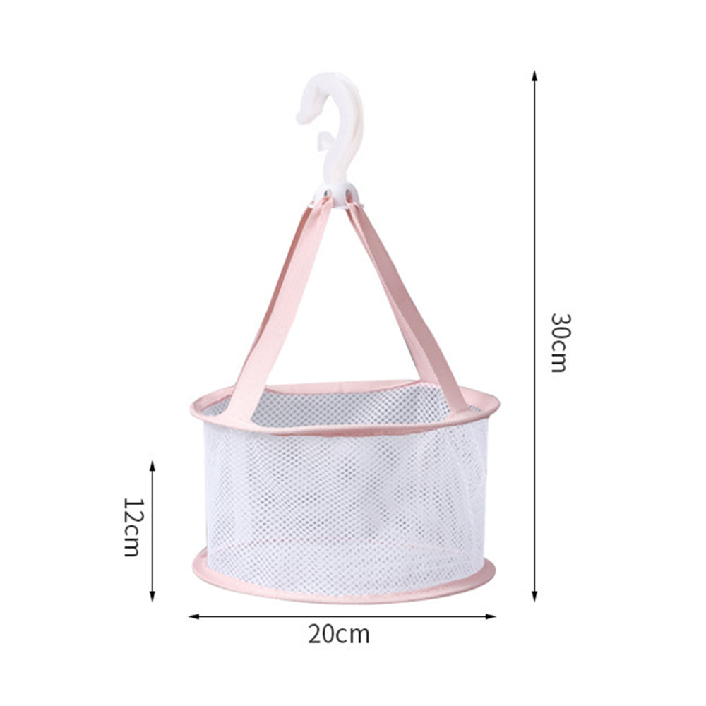 Hanging Mini Mesh Drying Rack Basket Pink