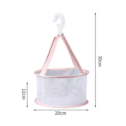 Hanging Mini Mesh Drying Rack Basket Pink