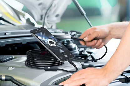 HD Endoscope Camera With 8 Adjustable LED Light Snake Borescope Inspection Camera