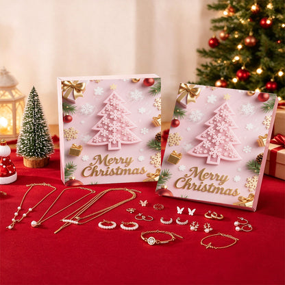 Christmas Jewelry Advent Calendar For Adults 24 Day Countdown Necklace Earrings