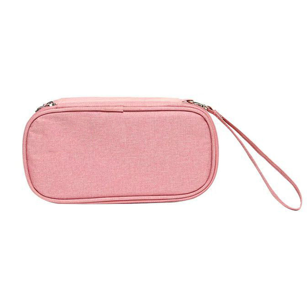 Insulated Insulin Cooling Bag ââ‚?Multi-Layer Medical Travel Cooler Pink
