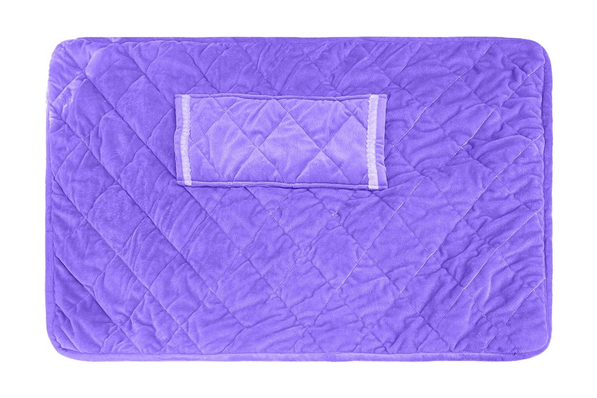 USB Heating Pad Portable 5V Heated Travel Blanket Pads For Car Airplane-Purple