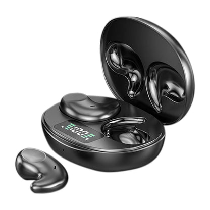 Invisible Wireless Earbuds with Bluetooth 5.3 Headphones for Sports Fitness Workout Black