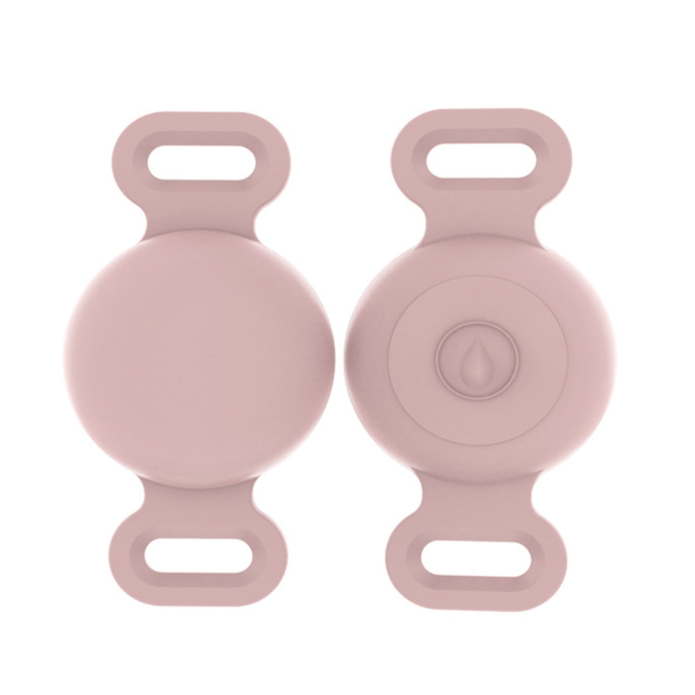 Ultra-Durable Anti-Lost Lightweight Silicone Waterproof Airtag Dog Collar Holder Cat Collar Cover-Pink