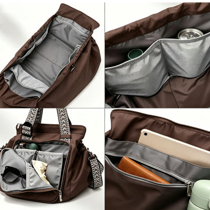 3 in 1 Convertible Travel Tote Bag- Coffee