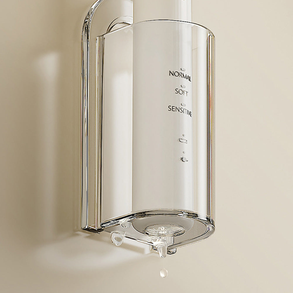 2Pcs Clear Wall-Mounted No-Drill Electric Toothbrush Holders