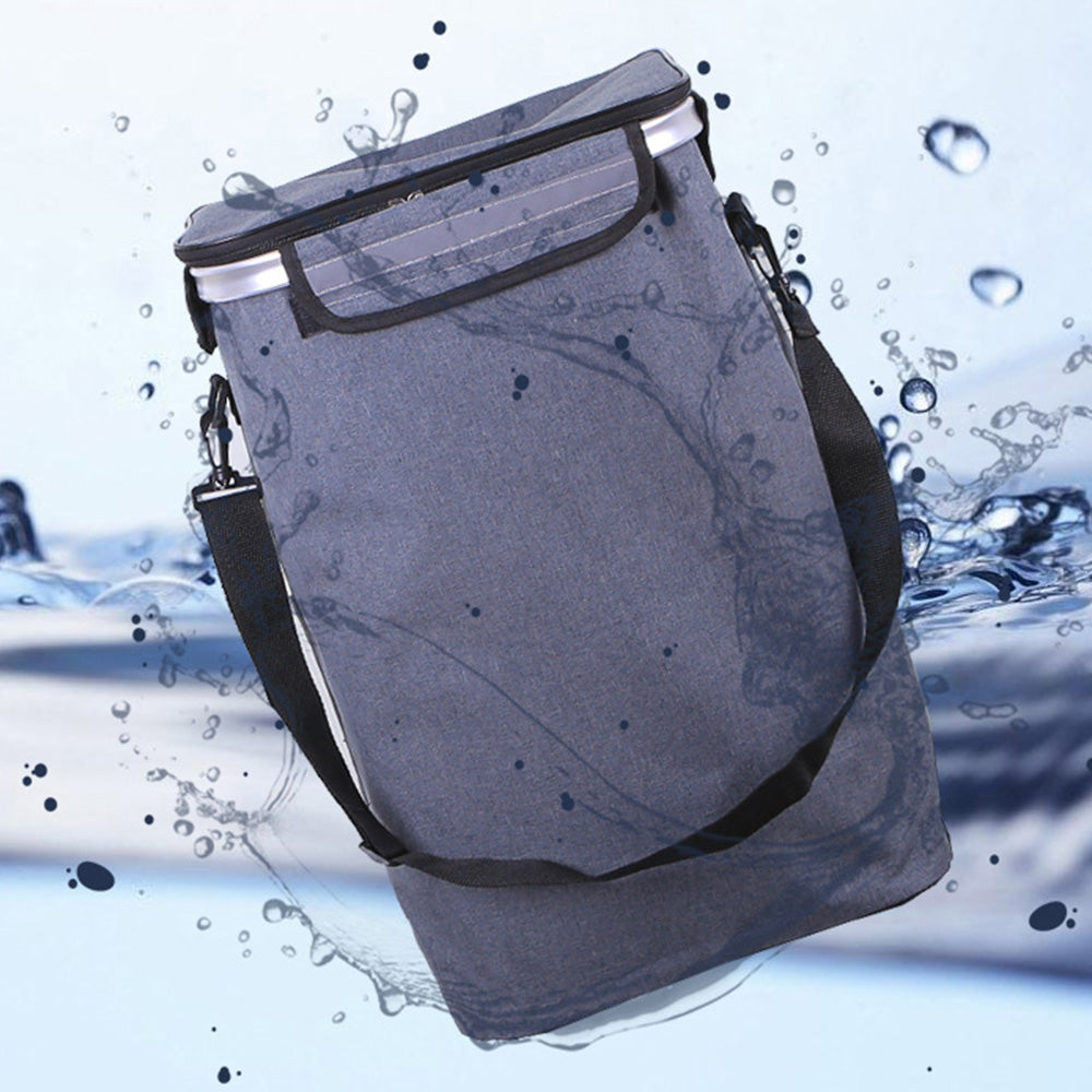 Folding Shopping Cart with Oxford Bag-Grey