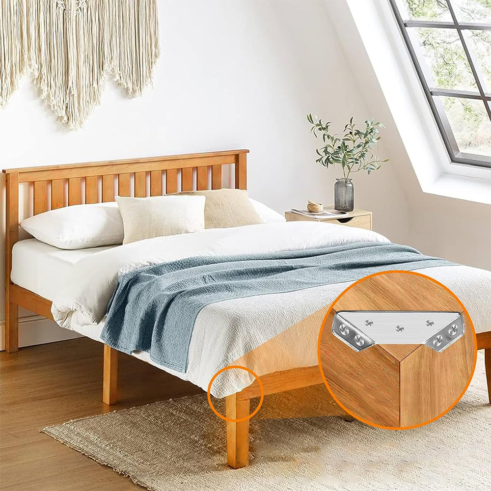 20Pcs Set Universal Furniture Corner Connector Angle Brackets for Wood Shelf Support