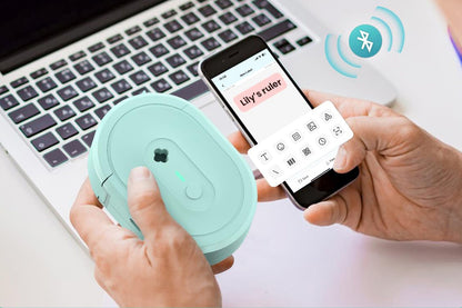 Label Maker With Tape Bluetooth Label Printer Wireless Mini Label Makers Thermal Sticker