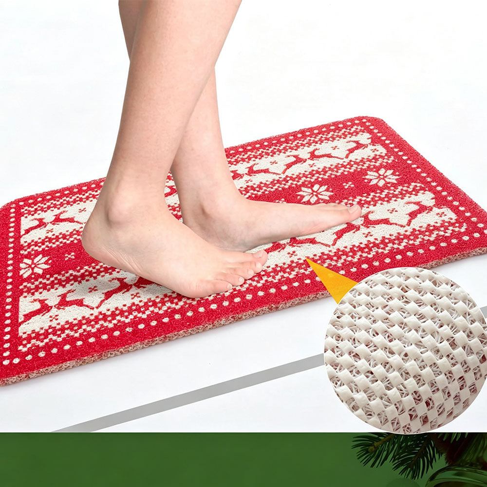 PVC Christmas Bathroom Floor Mat