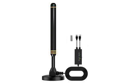 2Pcs Digital TV Antenna Long Range HD TV Antenna HDTV Amplifier Signal Booster