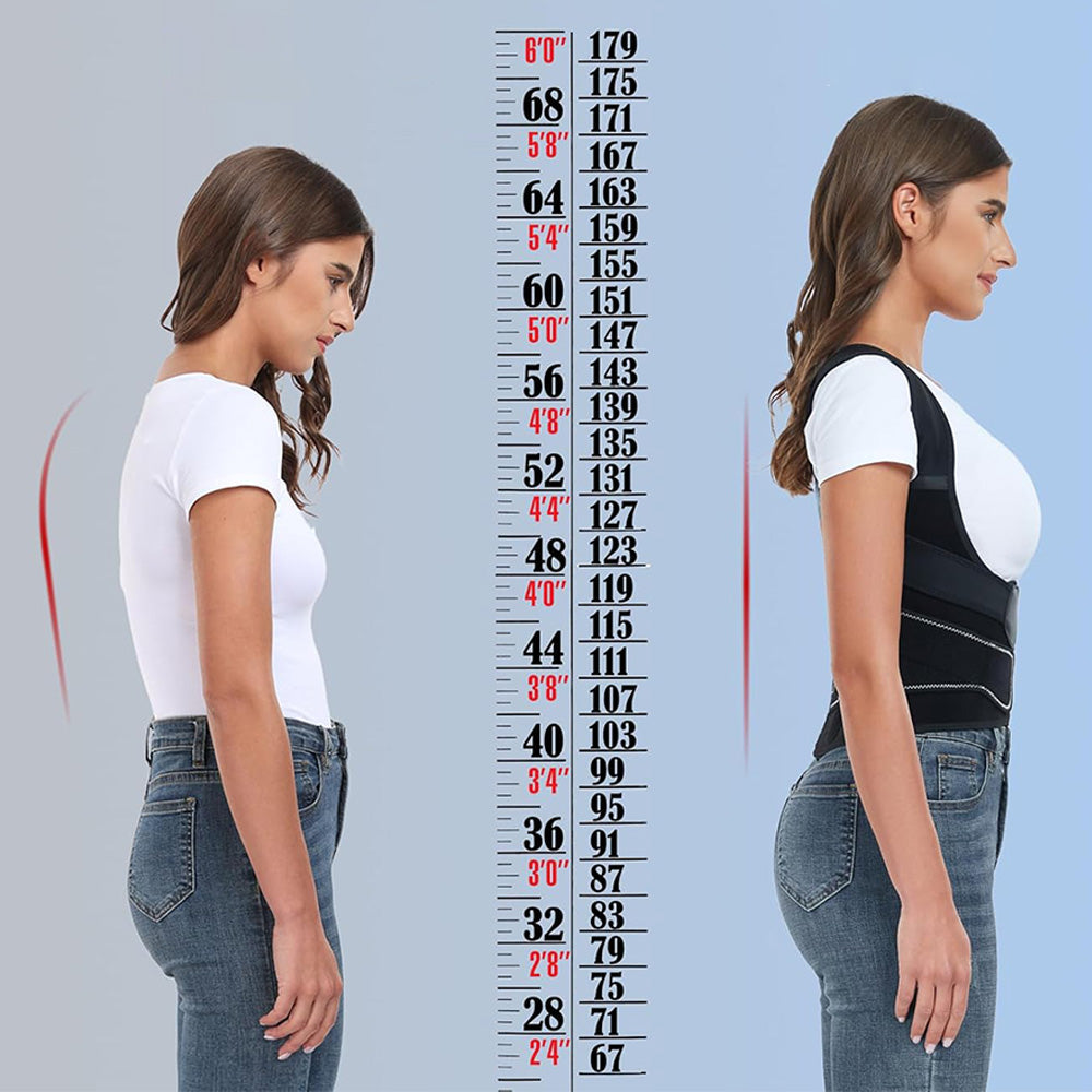 Adjustable Back Posture Corrector Low Back Support Shoulder Brace Belt for Women Men