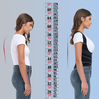 Adjustable Back Posture Corrector Low Back Support Shoulder Brace Belt for Women Men