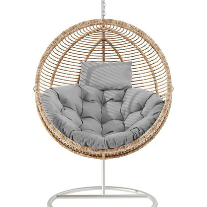 Hanging Egg Chair Cushion Seat Pad for Swing Chair Patio Furniture Gray
