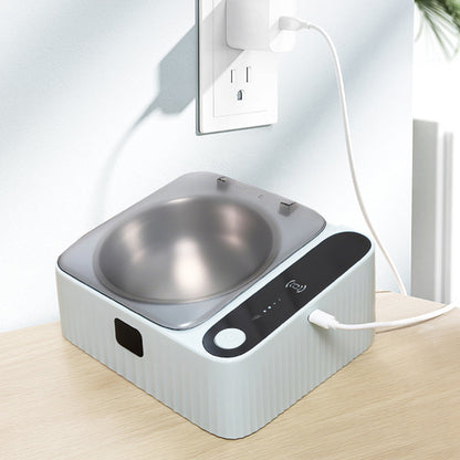 Automatic Stainless Steel Cat Food Bowl with Sensing Lid