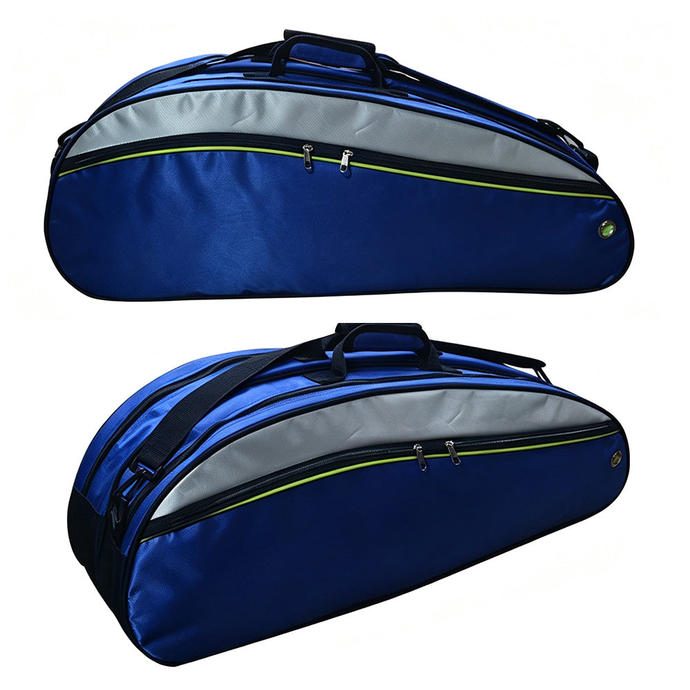 Badminton Bag for 4 to 6 Rackets with Shoe Compartment  - Blue