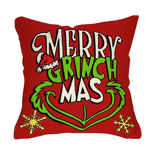 Christmas Pillow Covers Cute Print Throw Cushion Case for Couch Sofa Bed Bedroom Home Decor-Style 5