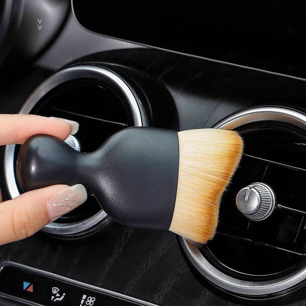 4Pcs Car Interior Cleaning Brushes Soft Bristle Brush Instrument Panel Crevice Dust Cleaning Tool