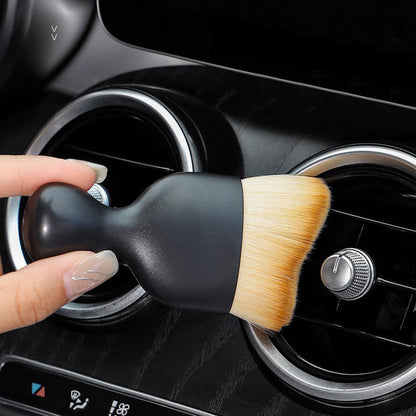 4Pcs Car Interior Cleaning Brushes Soft Bristle Brush Instrument Panel Crevice Dust Cleaning Tool