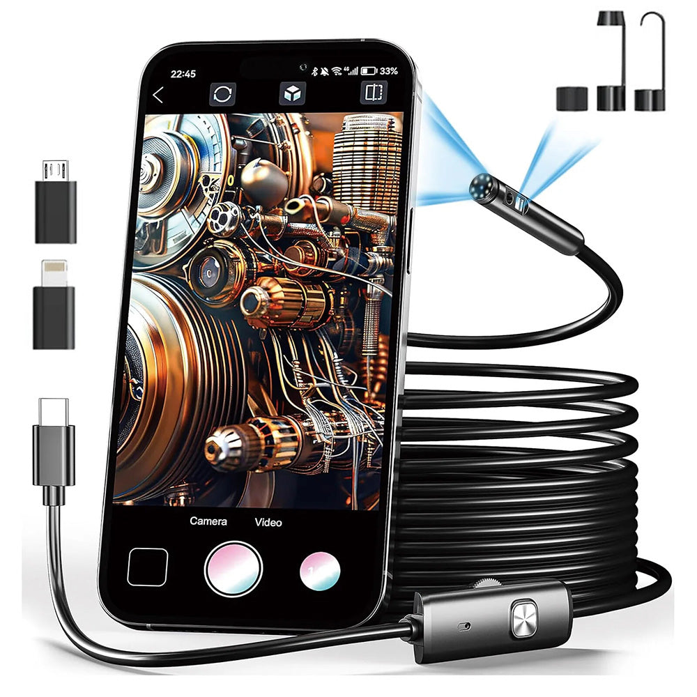 Anykit 8mm USB Endoscope Camera Automotive Inspection