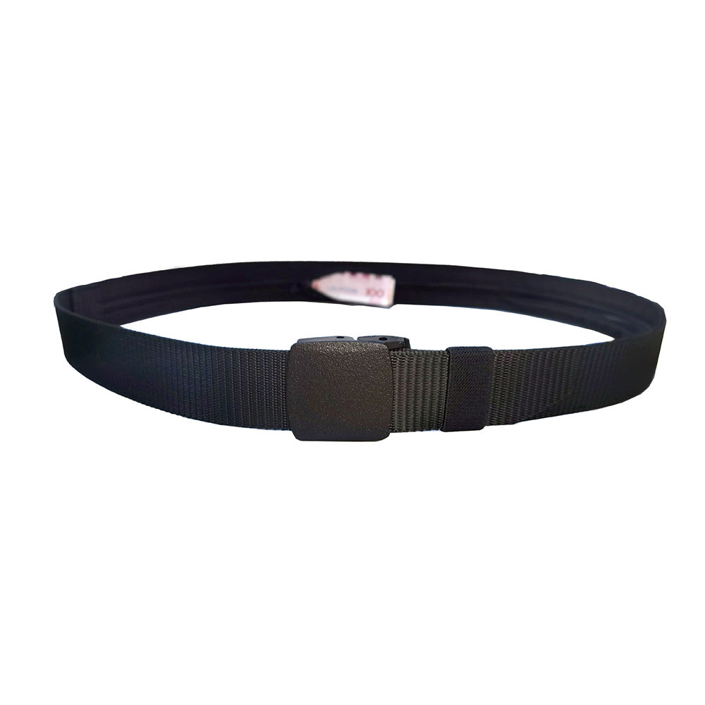 Security Money Belt Security Waist Wallet Travel Hidden Money Pouch Black