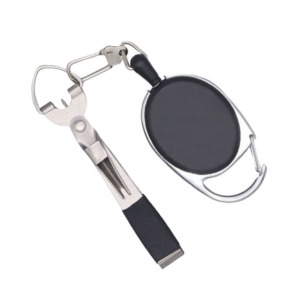 Fishing Knot Tying Tool Fast Line Clippers Tie Tippet Cutter Nipper-Silver