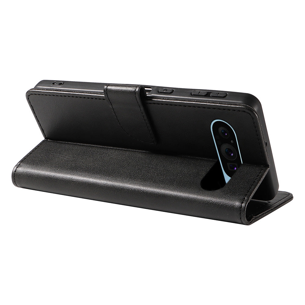 Wallet Case for Pixel 10 and 10 Pro Holder Snap-Lock Flip Cover-Black