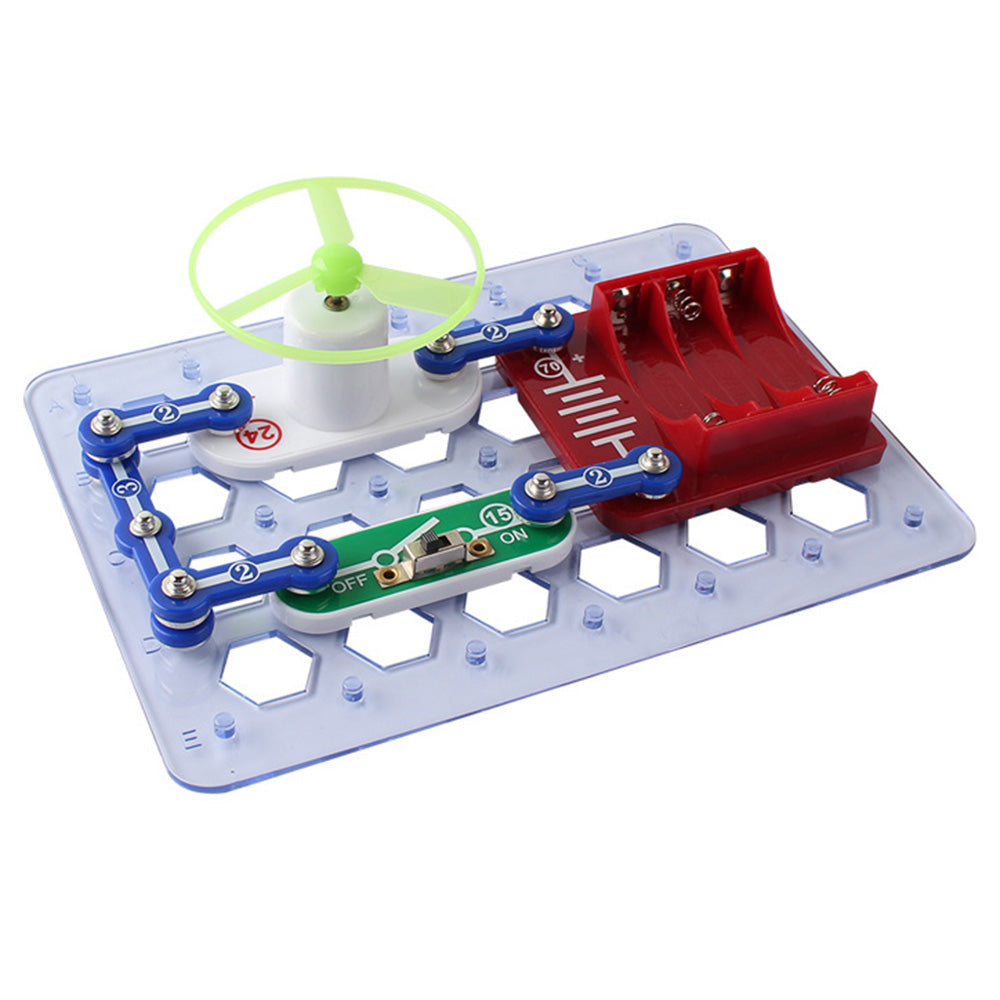 Electric Circuits Blocks Science Electronics Experiments Set Educational Toys