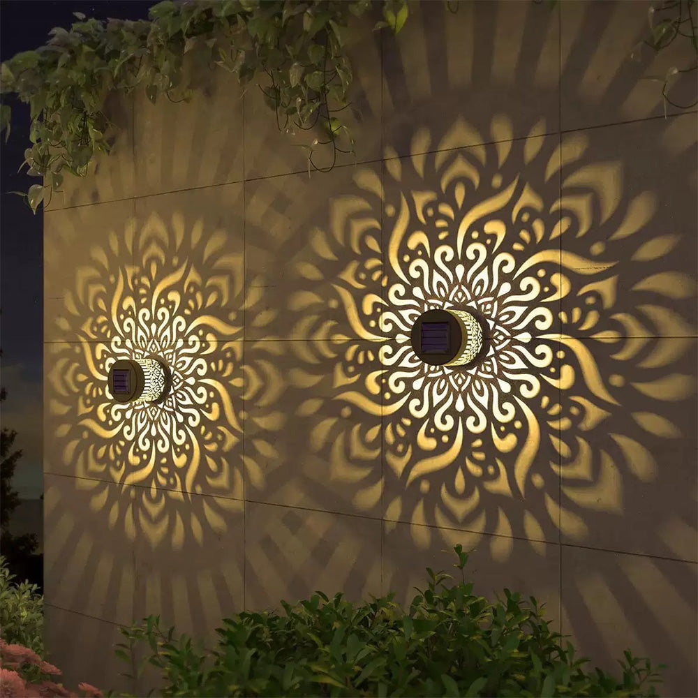 Solar Mandala Wall Light -Yellow