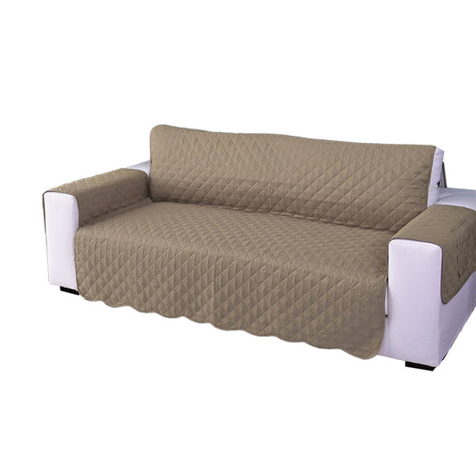 Quilted Sofa Slipcover Armrest Sofa Cover Sofa Protector Slipcover Khaki