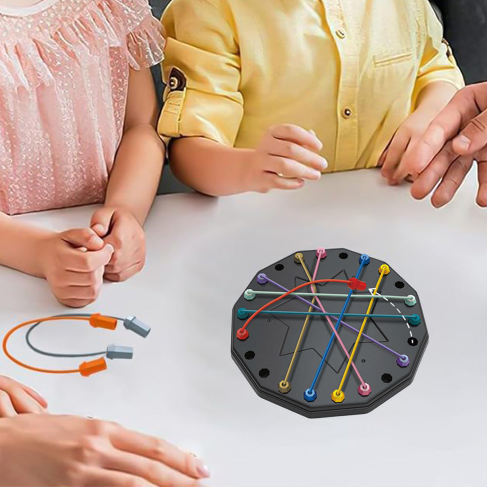 Educational Rope Untangling Puzzle Board Game for Kids and Adults Brain Training