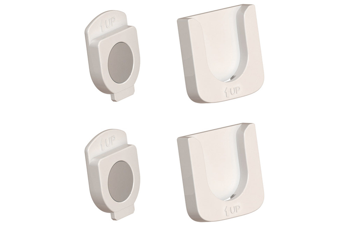4PCS  Remote Control Wall Mount Holder Remote Control Organizers -White