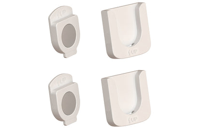4PCS  Remote Control Wall Mount Holder Remote Control Organizers -White