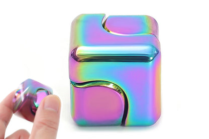 2Pcs Fidget Spinner Toys Cube Infinity Cube Anxiety Fidget Sensory Toy for Adults