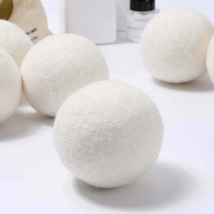 6 Pack Wool Dryer Balls for Softer Laundry and Reduced Static