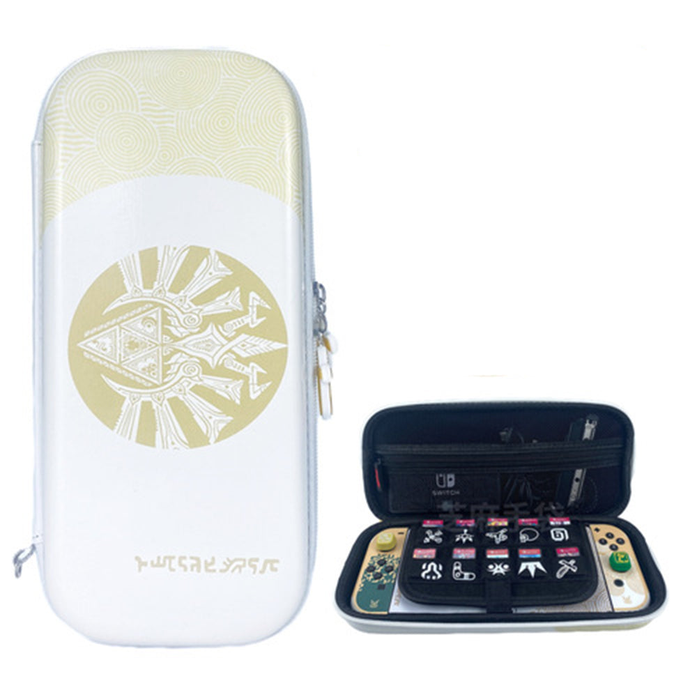 Theme Portable Hard Shell with 10 Game Card Slots for Switch -White