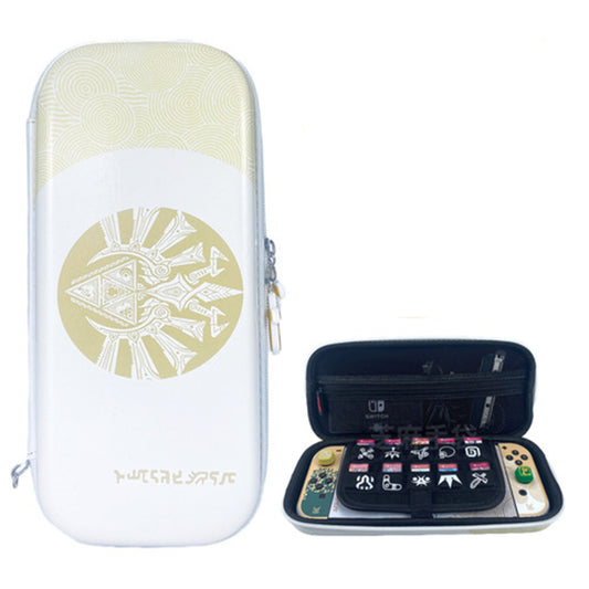 Theme Portable Hard Shell with 10 Game Card Slots for Switch -White