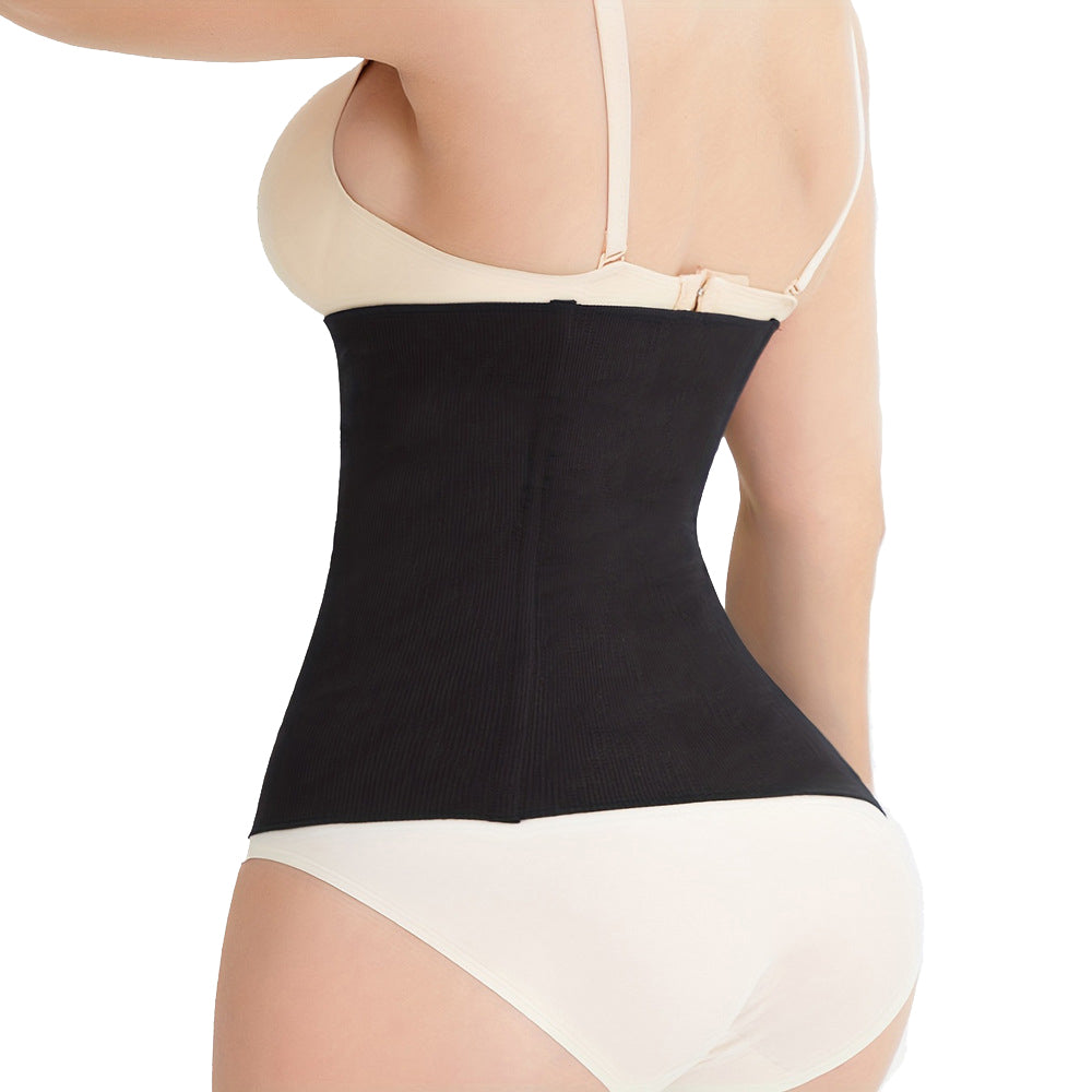 Postpartum Waist Trainer Breathable Postpartum Belly Band - Black