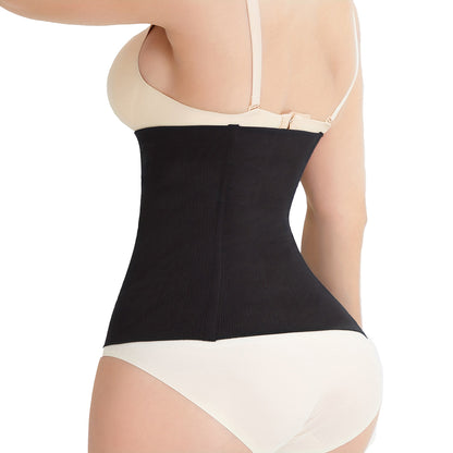 Postpartum Waist Trainer Breathable Postpartum Belly Band - Black