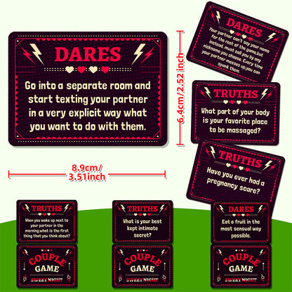 50 Sheets Set Romantic Couple Adventurous Date Night Ideas Card Game