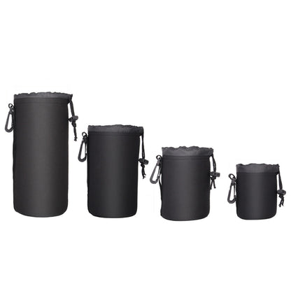 4Pack DSLR Camera Lens Pouch Case Bag Cover Canon Nikon Sony Panasonic