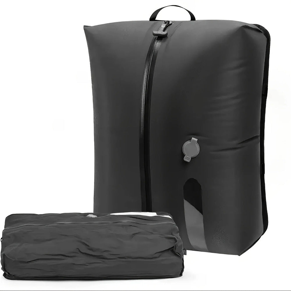 2Pcs 17L Travel Pack Vacuum Bags Anti Rip Nylon Compression Bags with Pump