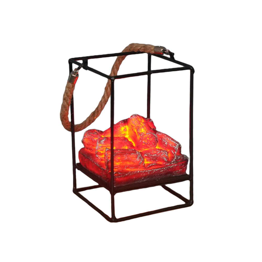 LED Fireplace Living Room Bedroom Terrace Ornaments Halloween Christmas Decor Light Style 1