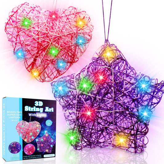 3D String Art Kit for Kids Light Up String Light Toys Arts and Crafts Set