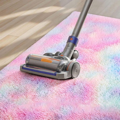 Tie Dye Plush Rug for Bedroom Living Room Dorm-Mixed Color