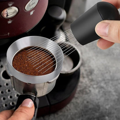 51mm Espresso Accessories Kit With Coffee Distributor And Double Head Tamper Leveler
