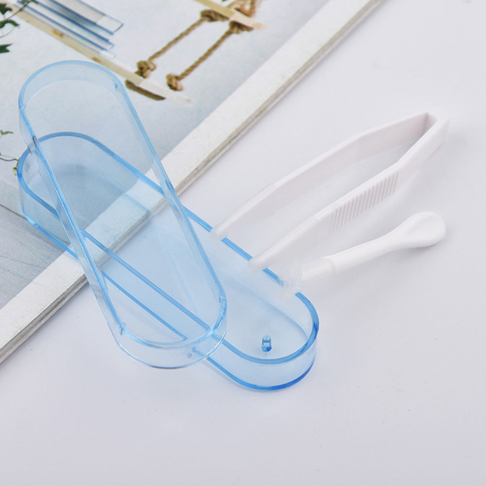 10 Piece Lens Tool Kit with Tweezers Applicator Remover - Blue