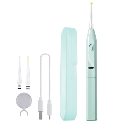 LED Lighted Ear Cleaner Kit USB Rechargeable Ear Wax Removal Tool Green