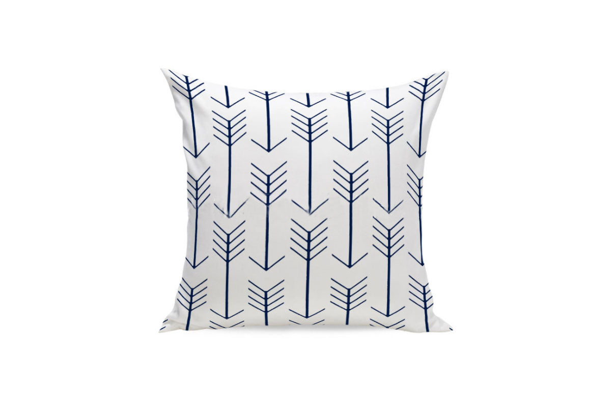 45X45CM Art Linen Square Geometric Design Throw Pillow Case Home Decor Cushion Cover-ST4