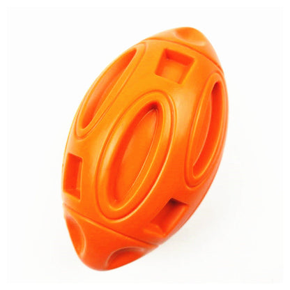 Puppy Chew Ball With Squeaker Dog Chew Toys Squeaky Dog Toys For Aggressive Chewers Orange